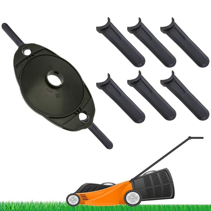 Poweka 60 pcs FLY014 Plastic Blades Compatible with Flymo Lawnmowers