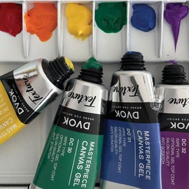 Divock Divok Canvas Gel Mini Paint Gel 8-Piece Set / 디보크 캔버스젤 미니 물감젤 8종세트