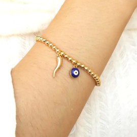 72ore Evil Eye Bracelets for Man Women Beaded Turkish Lucky Bracelet Party Prom Dresses Accessories Trendy ProtectJewelry Gifts