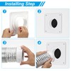 PATIKIL Dryer Vent Connector Kit Fit 4 Inch Ducting, 2