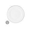 Maxwell & Williams White Platinum Rim Side Plate 19cm Platinum