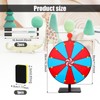 NQEUEPN 12 Inch Spinning Prize Wheel, 12 Slots Prize Wheel