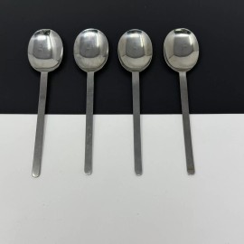 American Airlines AA Stainless Spoon Lot Of 4 Used