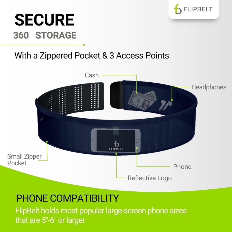 FlipBelt Air Adjustable - Dusk Blue - MXL