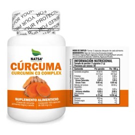 Curcuma Complex, 300 Cápsulas (3 Frascos 100 Cap C/u)