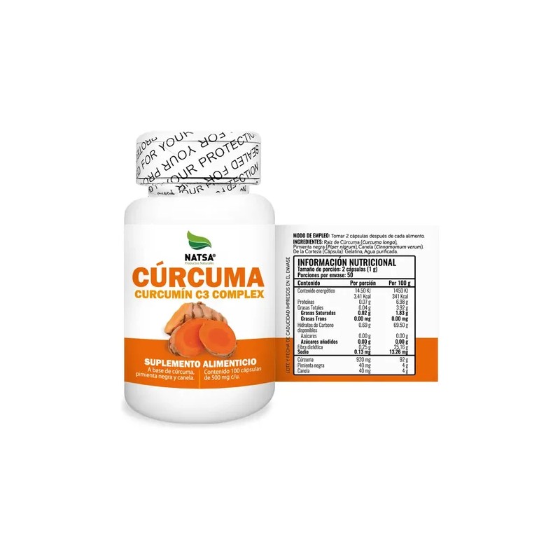 Curcuma Complex, 300 Cápsulas (3 Frascos 100 Cap C/u)