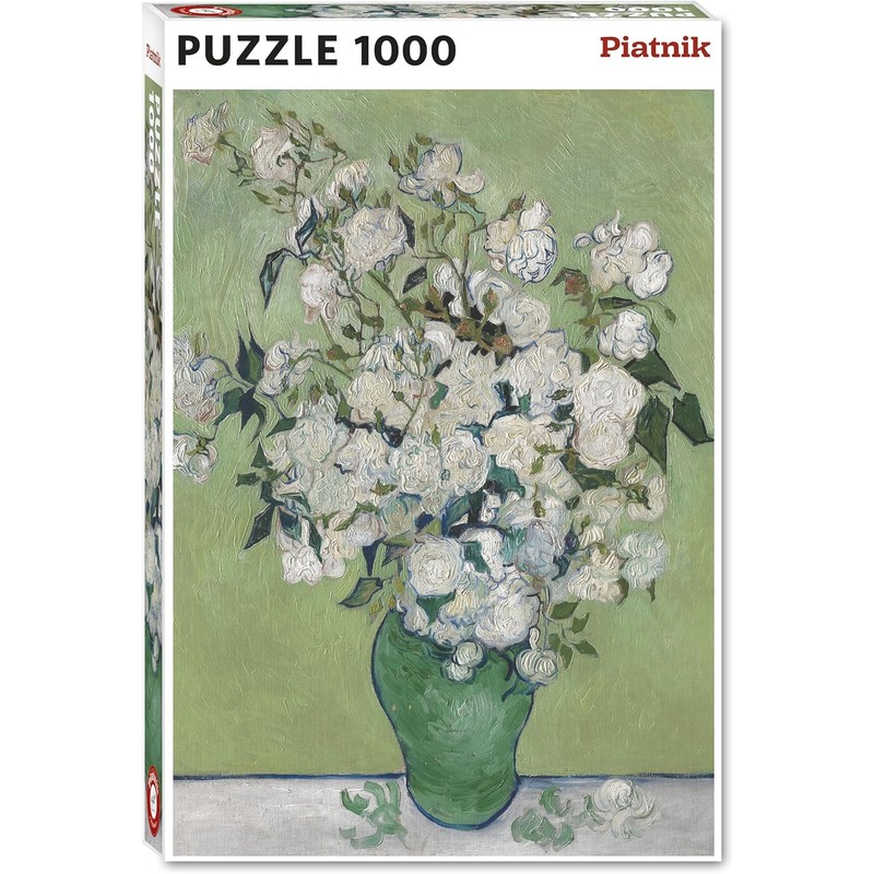 Piatnik Jarrón Van Gogh 559846 con Rosas Blancas puzle de