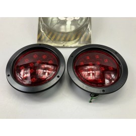 PILOT (2) Pilot NV5106R LED 5-3/8" Flush Mount Stop / Turn / Tail Light Lamps - RED
