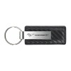 Ford Mustang GT Carbon Fiber Leather Key Chain (Gun Metal)