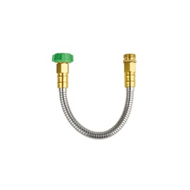 SKYWARD 304 Stainless Steel Short Garden Hose 1 ft with Female to Male Metal Connector, Anti-Leakage, Flexible & Lightweight Kink Free Water Hose, Easy to Use & Store (1ft)