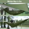 G4Free Large Camping Hammock with Mosquito Net and Rain Fly-