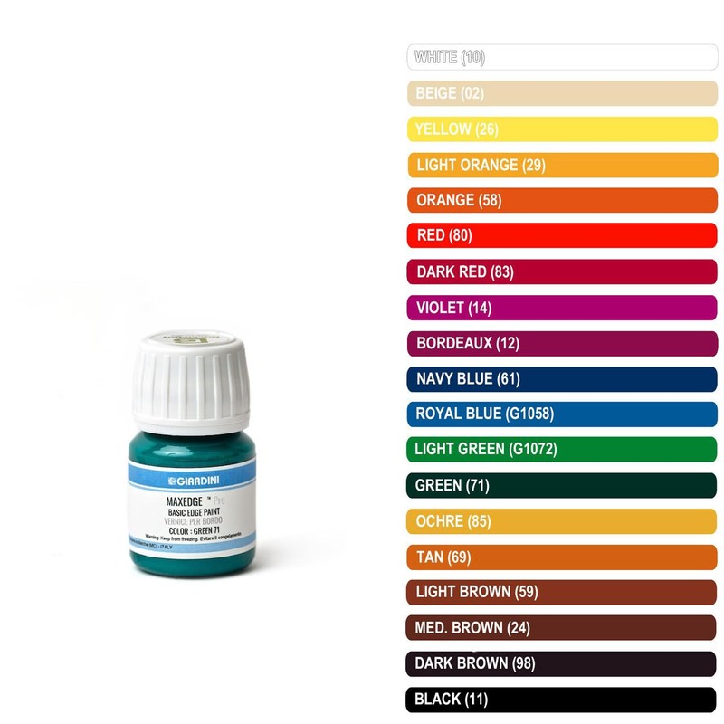 Giardini Basic Italian Leather Edge Paint, 30 mL (1oz), Red