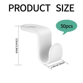 Hanger Hooks, 50pcs Clothes Hanger Connector Hooks, Space Saving Cascading Hangers Hooks, Hanger Clips Extender Hooks Heavy Duty for Closet Hanger Organizer