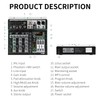 XTUGA KP4 4 Channel Audio Mixer, 16-Bit DSP Effect USB