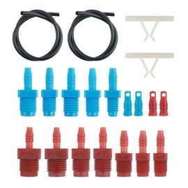 Figpade Car Brake Master Cylinder Bleeder Kit,Practical Brake Bleeder Kit to Replace 13911 with Metric/SAE Threaded Connector/Hose/Hole Joint/Clamp,Master Cylinder Brakes Bleeding Kits
