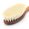 Baby Hair Brush Pear Wood Oiled 150mm Pure Soft Goat