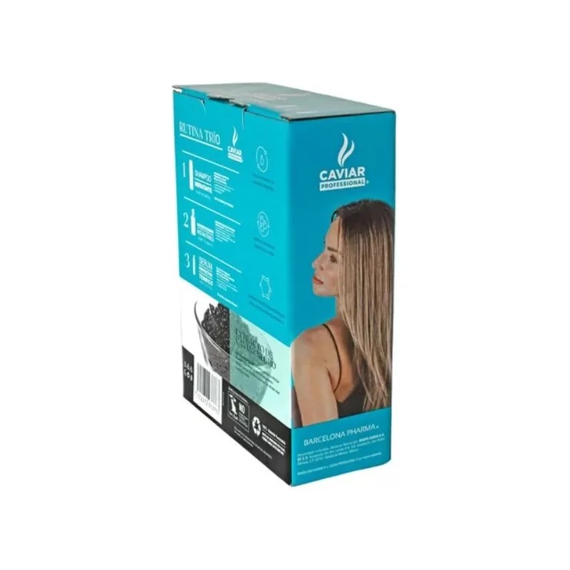 Pack 3 Caviar Professional Shampoo Acondicionador Y Serum