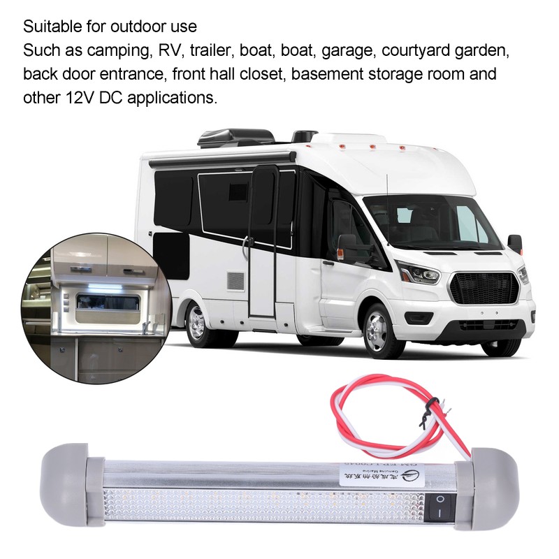 8.9in LED Awning Light Bar DC12V/24V 2W 180° Rotation IP66