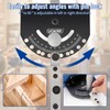 UOKRR Table Saw Miter Gauge Fence w/11 Preset Angle Stops