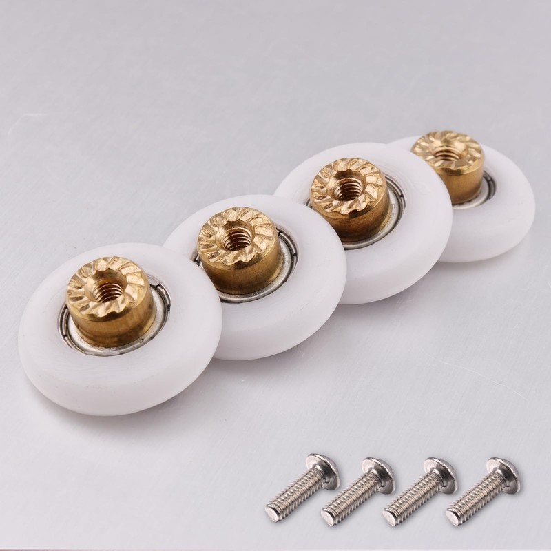 Atoplee 10 pcs Shower Door Rollers Runners Wheels - Replacement