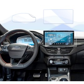 UFGDSHA 4pcs 2023 2024 Ford Escape Screen Protector for 2024 Ford Escape Accessories 2023 2024 Escape ST-Line Elite Platinum Plug-in hybrid Dashboard & Navigation 13.2inch Tempered Glass Screen Protector Escape 2024