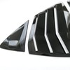 CYAuto New 2pcs Racing Side Rear Quarter Window Louvers for