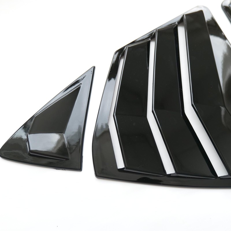 CYAuto New 2pcs Racing Side Rear Quarter Window Louvers for