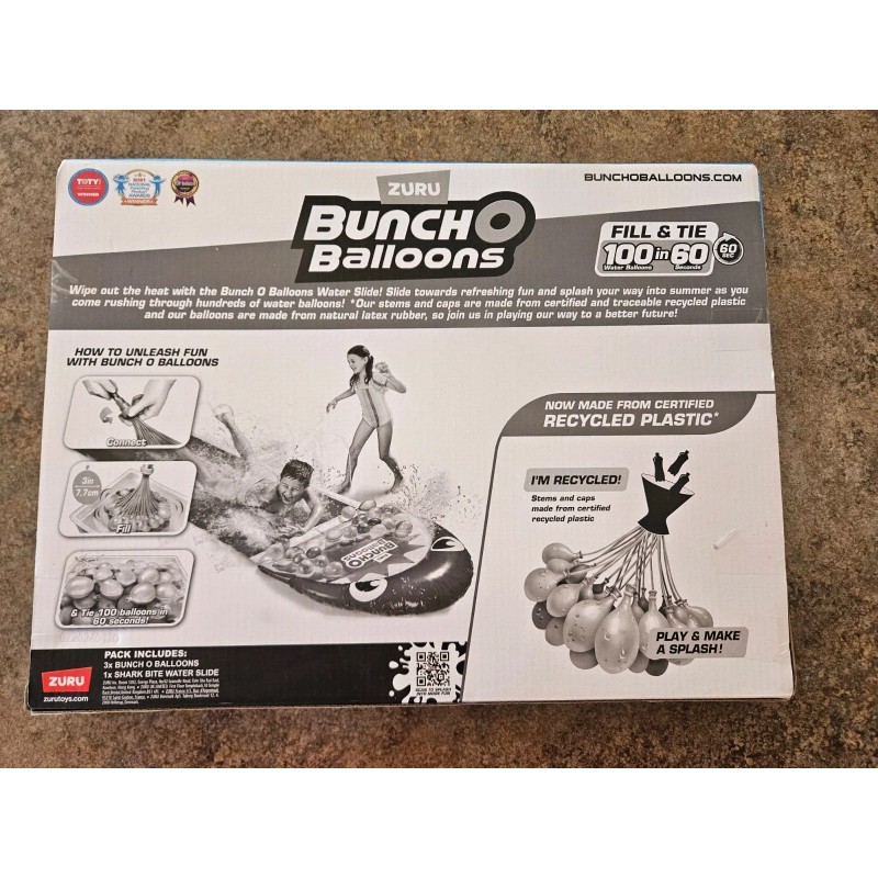 Shark Zuru Bunch O Balloons Shark Bike Water Slide