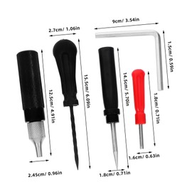 ABOOFAN 1Set Motorcycle Tire Repair Kit Compact Lightweight Fixing Tools for Quick Puncture Repairs Compatible with Various Vehicles Durable Construction Easy