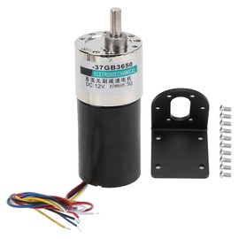DC Brushless Motor with Bracket 12V CW/CCW Low Speed for Micro Machinery XD-37GB365050rpm/min