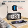Ankilo Alarm Clocks Bedside, Digital Alarm Clock for Heavy Sleepers