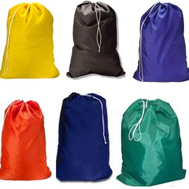 Cotton Fly Heavy Duty Large Laundry Bag, Sturdy Fabric May Vary with Drawstring Closure. Ideal Machine Washable Laundry Bags for College, Dorm and Apartment dwellers Assorted Color and Design 12pack