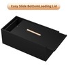 AITEE Acrylic Tissue Box Cover: Black Rectangle Tissue Holder Napkin