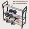 Jusgym Dumbbell Rack, 400LBS Load, Adjustable Weight Rack for Dumbbells