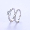 Starnny Rings Women Silver 925 Women's Rings Set Couple Engagement