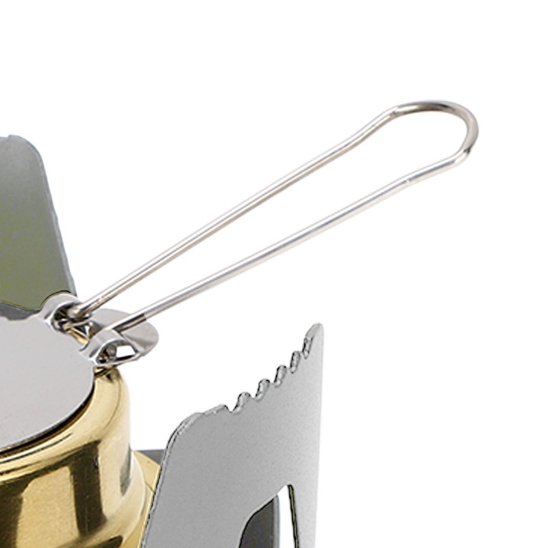 Mini Alcohol Stove Brass Aluminum Alloy Safe Windproof Portable Widely
