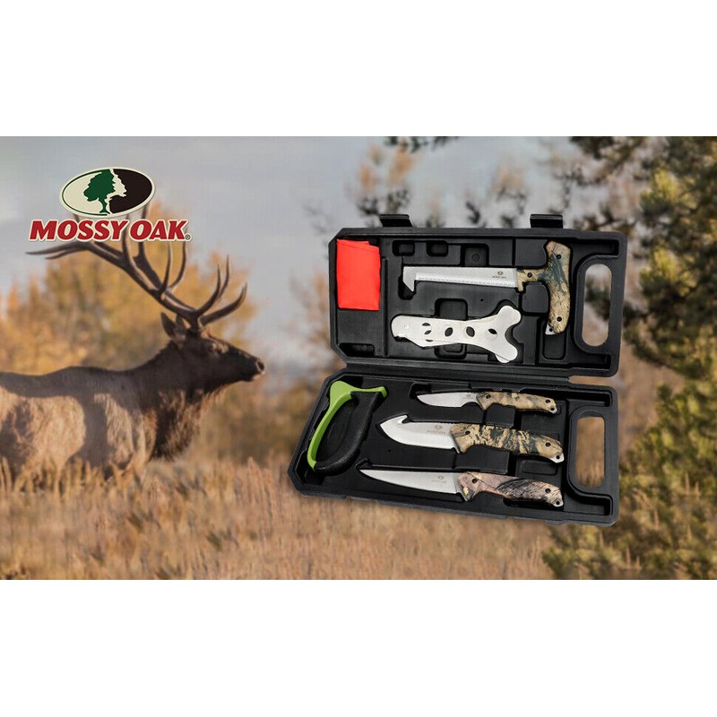 MOSSY OAK 8 PCS Hunting Field Dressing Kit-Portable Butcher GameProcessor