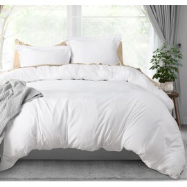 Utopia Bedding Duvet Cover King Size - 1 Duvet Cover with 2 Pillow Shams - 3 Pieces Bedding Duvet Cover with Zipper Closure - Soft Brushed Microfiber, 104 X 90 Inches (Pack of 8, King White)