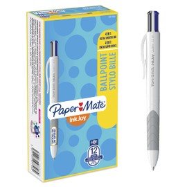 Paper Mate InkJoy Quatro 4-Colour Ballpoint Pen | Business Colours | Medium Point (1.0 mm) |12 Count