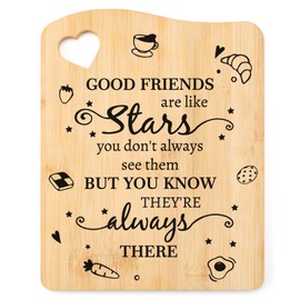 Tulolvae Best Friend Birthday Gifts- Bamboo Chopping Board Unique Friendship Gifts for Women, Home Kichen Gifts for Friends Female, Presents for Her, Bestie, BFF, Soul Sisters on Christmas