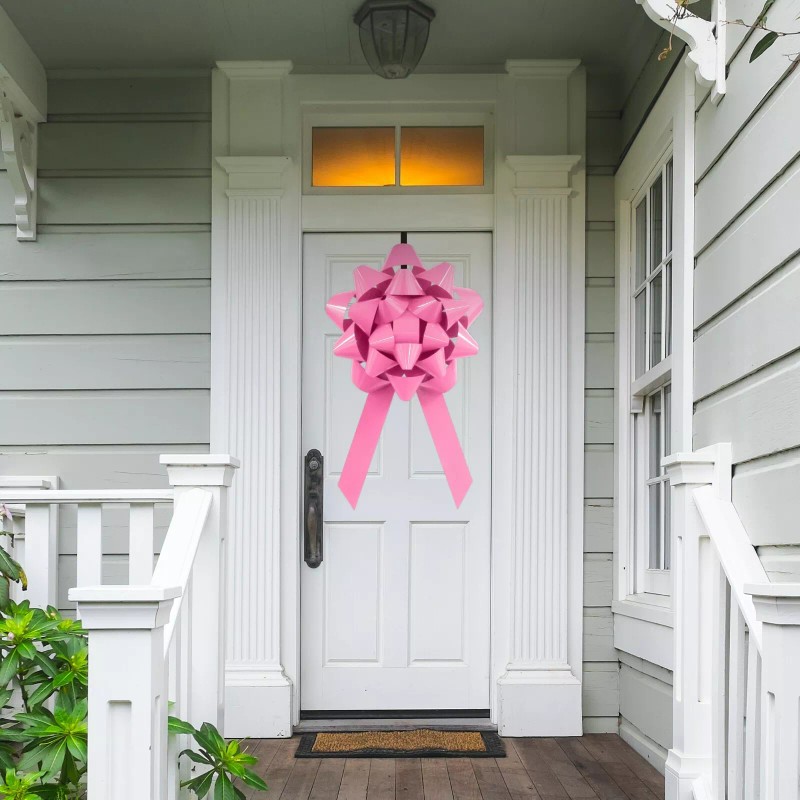 Car Bow Store Big Pink 28" Front Door Bow For