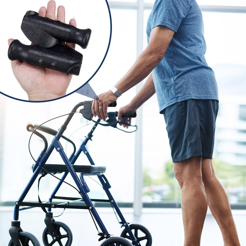 Datanly 2 Pair Universal Rollator Hand Grip Replacement Parts for