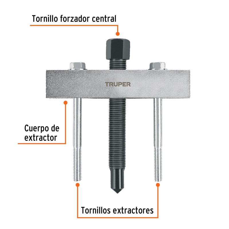 Truper EX-OROS, Extractor para engranes y orificios roscados