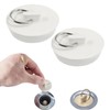 Wzenclave 2 White Rubber Sink Plugs Sink Drain Plugs with