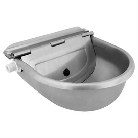 Stainless Steel Automatic Waterer Water Bowl with Valve for Livestock,Horse,Dog,Goat,Pig,Chicken,Animals Drinking Water Trough