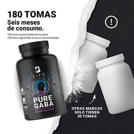 B Life Gaba Puro con 180 Cápsulas Ácido Gamma Aminobutírico