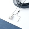 constantlife Teddy Bear Cremation Jewelry Ashes Heart Urn Necklace for