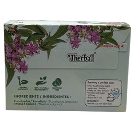 Té de Eucalipto & Tomillo (Eucalyptus & Thyme Tea) - 25 Tea Bags - 100% Natural, Vegan - Premium Therbal Brand