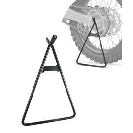 UNLRAE Dirt Bike Stand,Car Accessories Heavy-Duty Steel Motorcycle Triangle Stand,Universal Black Motorcycle Kickstand Rear Side Wheel Holder,Suitable for Supermoto Motocross Enduro Pit Bike