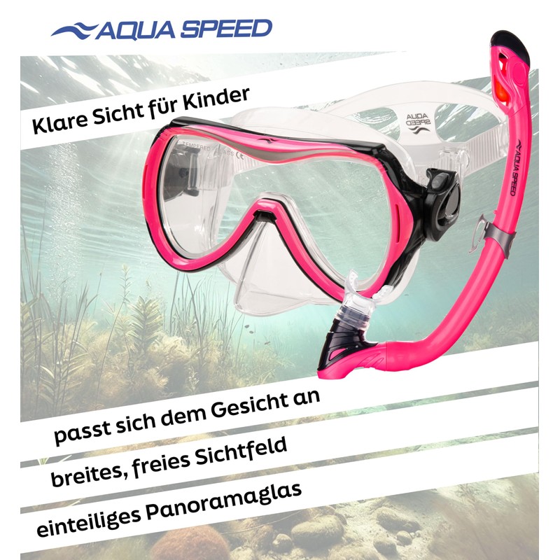 Aqua Speed Alize + Samos Snorkel Set for Children with